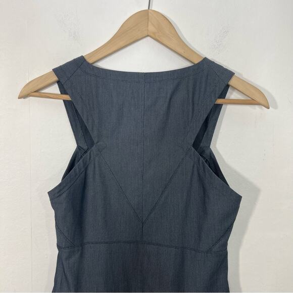 Robert Rodriguez Blue Gray A-Line Pleated Dress Size 4 - Picture 4 of 11